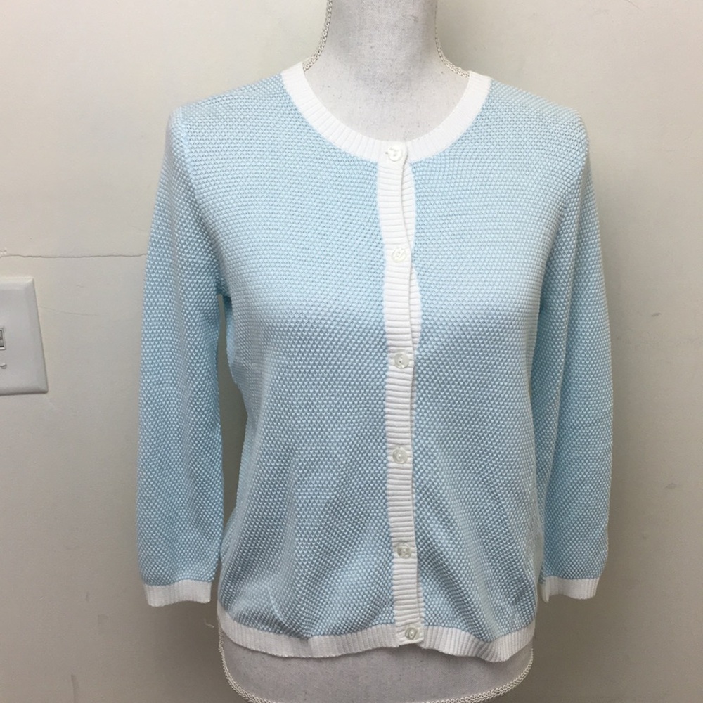 New Pendleton Petite Sweater Button Fro - image 1